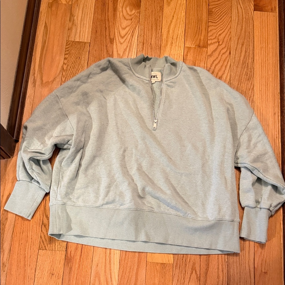 Madewell Light Blue V-Neck Sweater